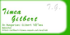 timea gilbert business card